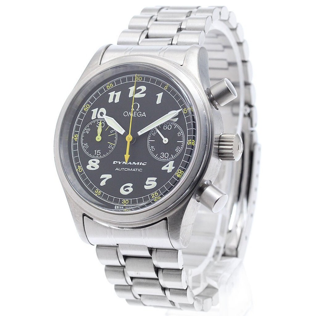 Omega Dynamic 524050 Chronograph Black Dial Automatic Mens Watch